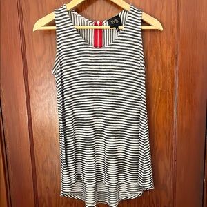 W5 Black and White Relaxed Sleeveless Tank Top